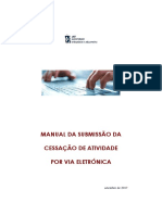 Manual Da Submissão Da Cessação de Atividade Por via Eletrónica