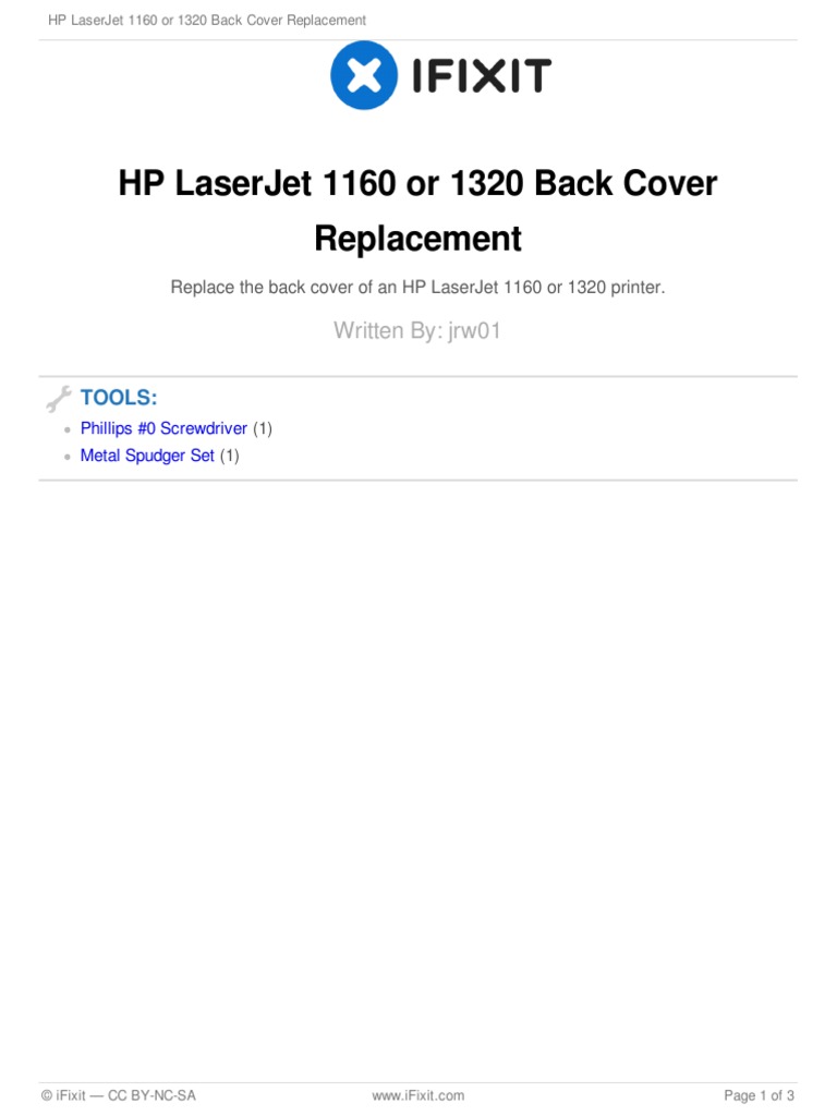 Back Cover Replacement Guide - 53162 - en | PDF | Manufactured Goods ...
