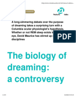 The Biology of Dreaming: A Controversy