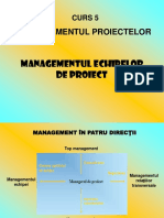  Managementul Echipei de Proiect