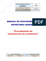 Formato para El Manual de Procedimientos