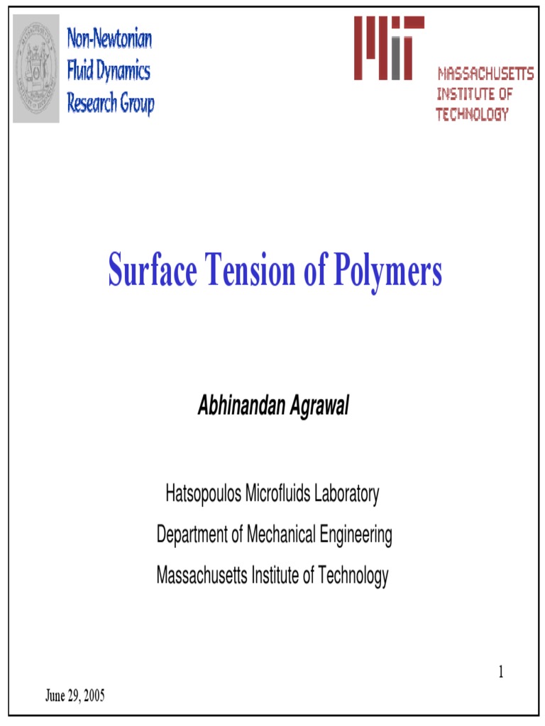 Surface Tension of Polymers.pdf Surface Tension Wetting