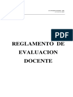 Reglamento de evaluación docente UMSA 2005