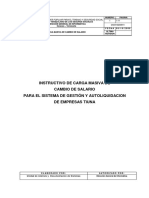 Instructivo Carga Masiva Cambio de Salarios