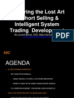 Mastering The Lost Art of Short Selling & Intelligent System Trading Development