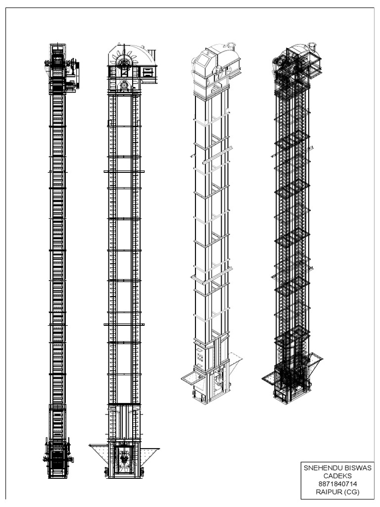 Bucket Elevator Drawing PDF