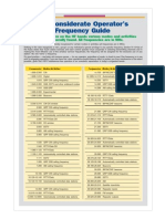 The Considerate Operator’s Frequency Guide