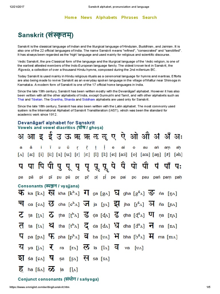 sanskrit alphabet pronunciation and language sanskrit