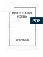 Investigative Poetry - Ed Sanders PDF