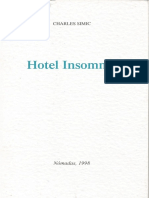 Hotel Insomnio - Charles Simic PDF