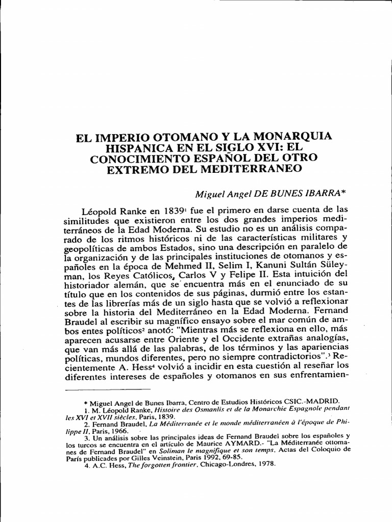 Imperio Otomano y Monarquía Hispánica en el XVI | PDF | imperio Otomano ...