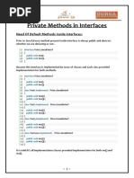 Private Methods in Interfaces