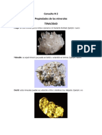 Propiedades de Los Minerales TENACIDAD