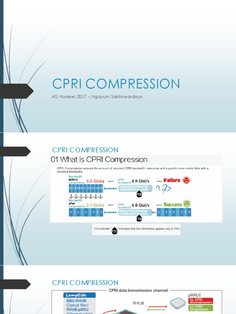 CPRI Compression Overview | PDF