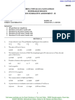 Cbse Sample Paper For Class 8 Mathematics Sa 2