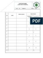 Daftar Hadir Audit Internal