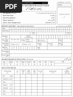 Parc Job Application Form
