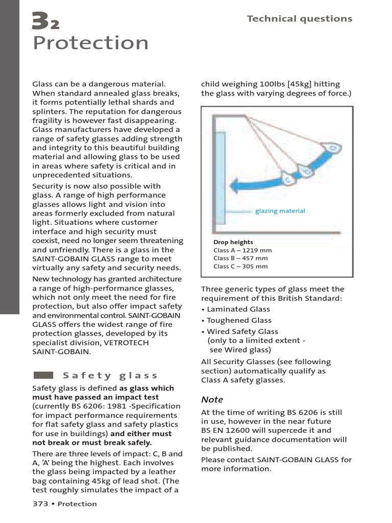 Saint Gobain Glass Protection | PDF | Glassforming Liquids And Melts ...