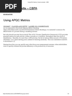 Using APQC Metrics - Claude Lanouette - CBPA