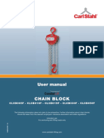 User Manual Chain Block: CLCB005F - CLCB010F - CLCB015F - CLCB030F - CLCB050F