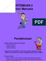 Pertemuan 2 Faktor Manusia