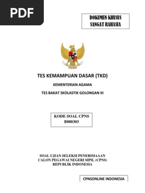 Tes Bakat Skolastik Sma Dan Kunci Jawabannya Belajar