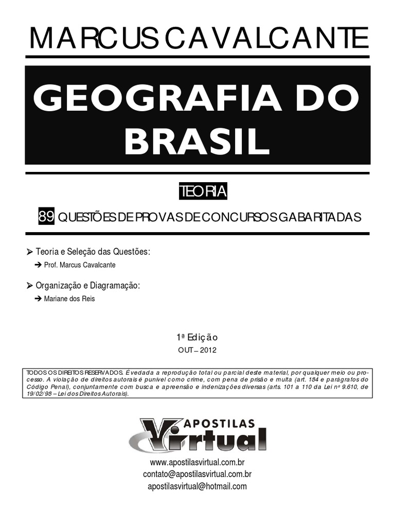 Apostila Geografia PDF | PDF | Geografia | Geociências