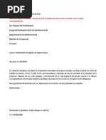 Carta Solicitud de Cotizacion