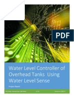 Water Level Controller of Overhead Tanks Using Water Level Sense - Project Report