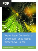 Water Level Controller of Overhead Tanks Using Water Level Sense - Project Report