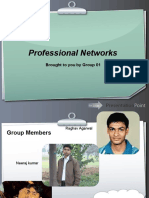 Professional Networks: Brought To You by Group 01