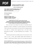 Chiquita Order Granting Motion For Partial Summary Judgment On Duress Defense