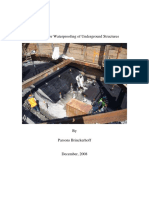 Guidelines for Waterproofing of Underground Structures