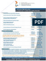 Lista de Precios Lic y Cap 2018