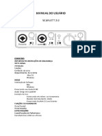 Manual Scarlett 2i2 PT-BR