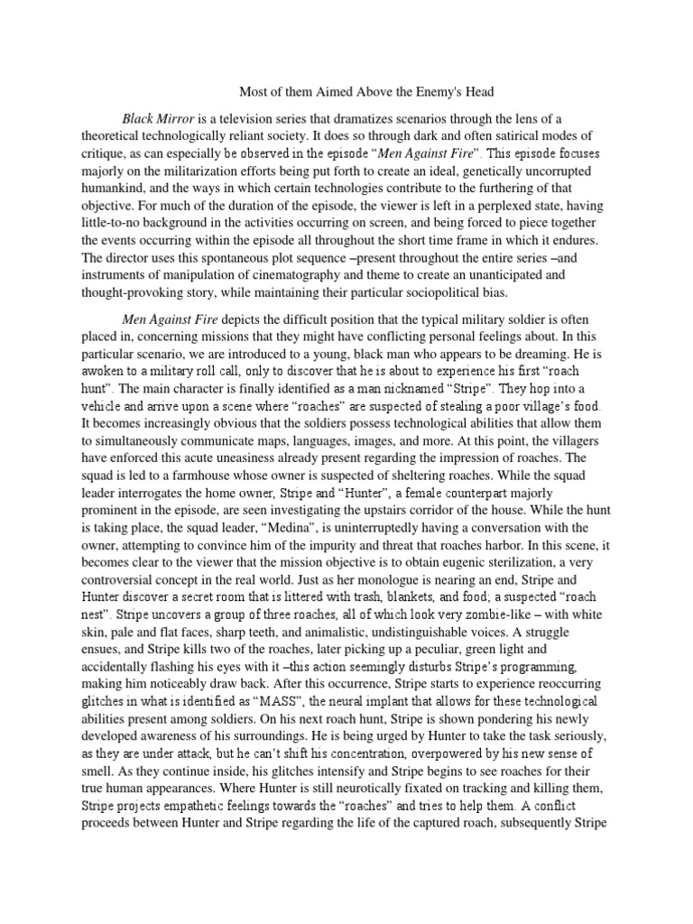 Men Against Fire Analysis Pdf