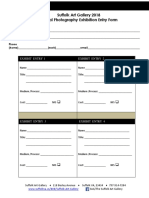 Fillable Entry Form