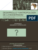 Desarrollo Y Antropología de La Modernidad