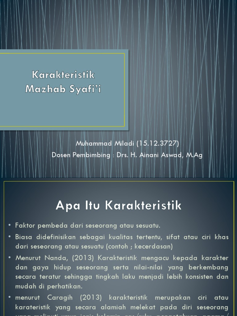 Karakteristik Mazhab Imam Syafi'i | PDF | Agama & Spiritualitas