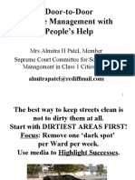 Door-to-Door Waste Management With People's Help