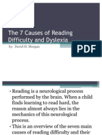 The 7 main causes of reading difficulty and their symptoms