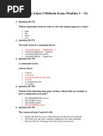 Linux Term Questions