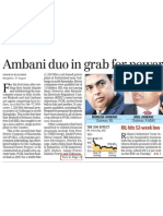 Ambani brothers compete for first time in Karnataka power project bid