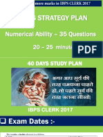 40 Days Study Plan For IBPS Clerk