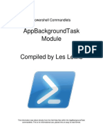 Powershell Commandlets - AppBackgroundTask Module