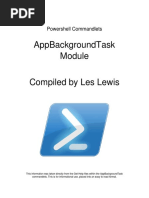 Powershell Commandlets - AppBackgroundTask Module