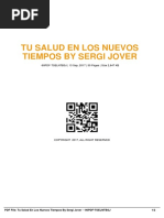 Tu Salud en Los Nuevos Tiempos by Sergi Jover: - 90PDF-TSELNTBSJ - 13 Sep, 2017 - 50 Pages - Size 2,647 KB