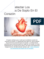 Sintomas de Soplo en El Corazon