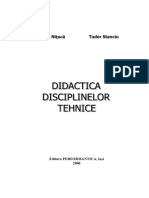 Didactica disciplinelor tehnice