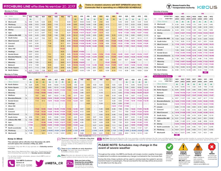 Commuter Rail Fitchburg PDF Rail Transport Transport